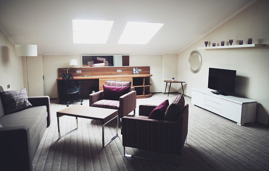 Комната в номере Люкс.