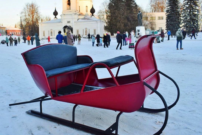 Второй Новый год подряд Таруса встречает фестивалем старинных саней