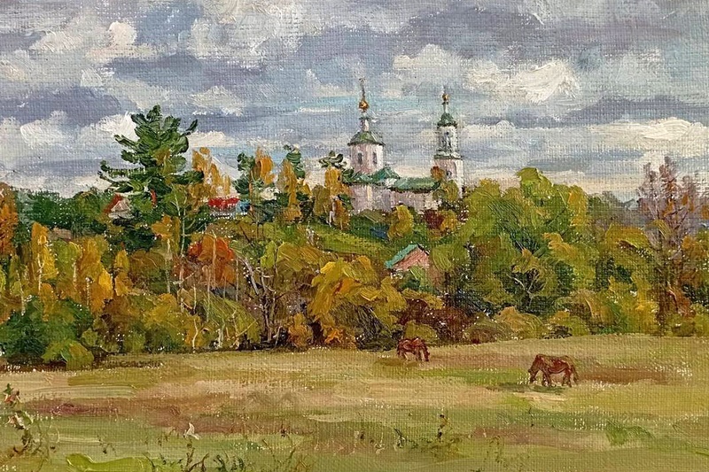 Родной край в масле: художественная выставка в Домике Счастья