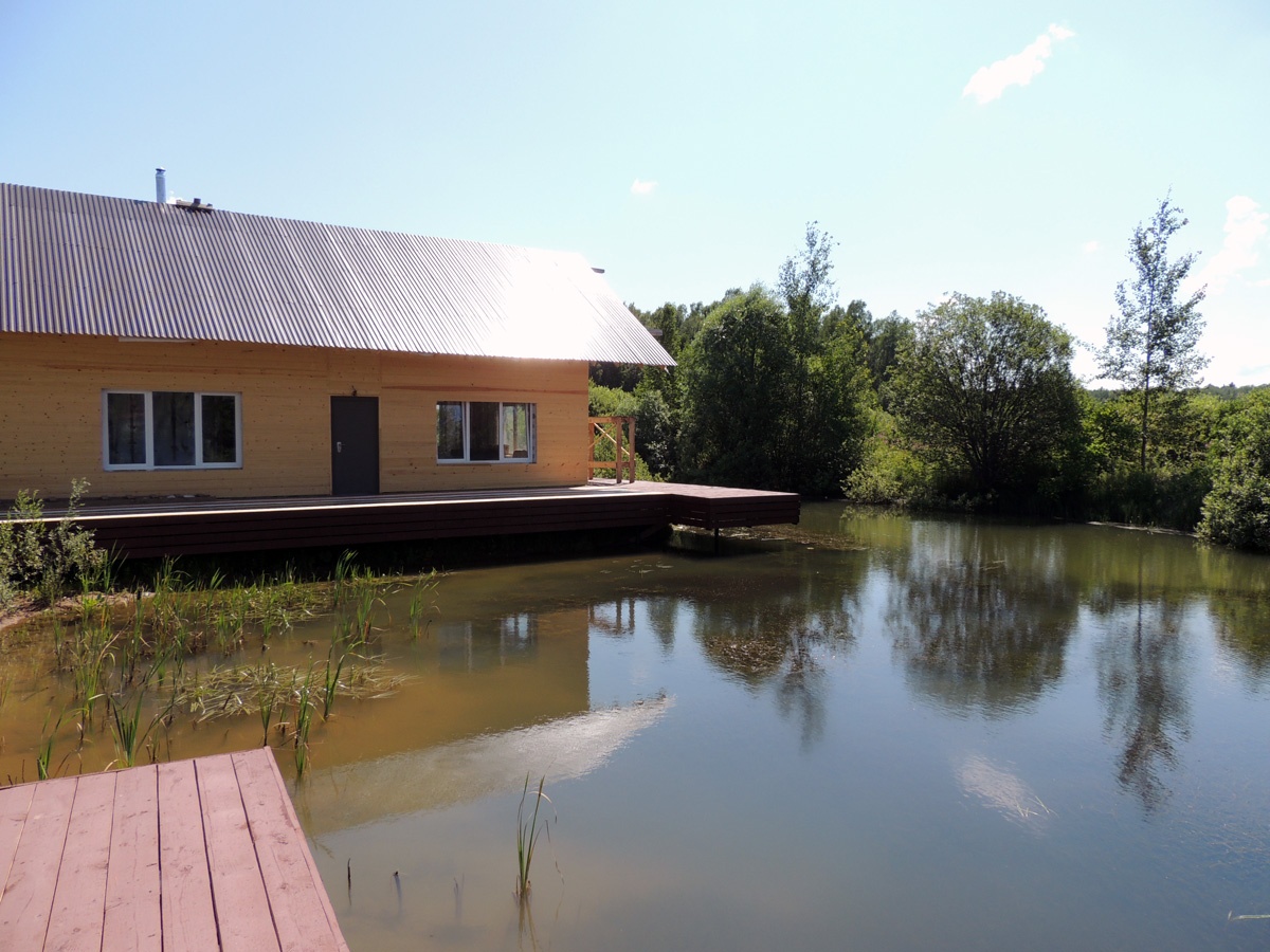 Гостевой дом, пруд.
