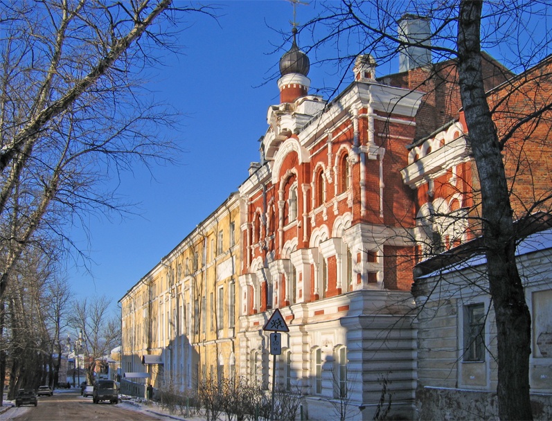 Вид на помещения Казанского монастыря с домовым храмом в честь Гурия Казанского.