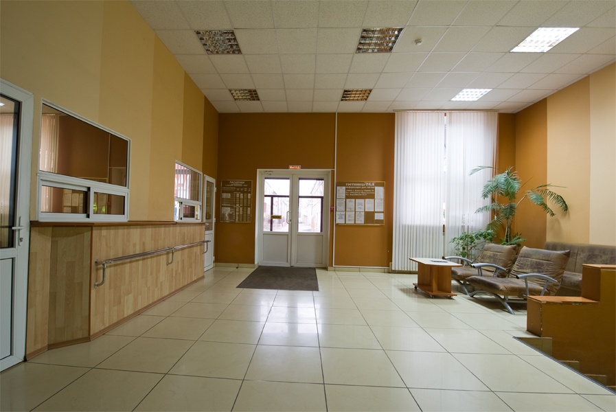 Холл гостиницы "Ока".