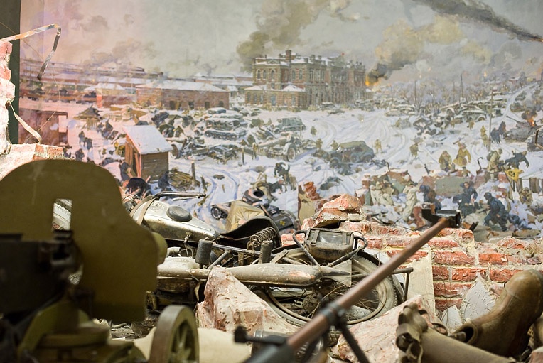 Фрагмент диорамы "Освобождение Калуги в 1942 году".