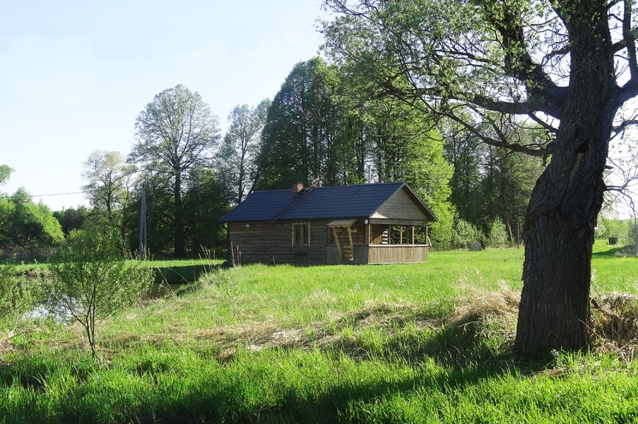 Русская баня на дровах.