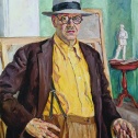 Пётр Кончаловский. Автопортрет в жёлтой рубашке. 1943