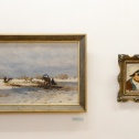 Работы Светославского и Поленова в экспозиции Тарусской галереи.